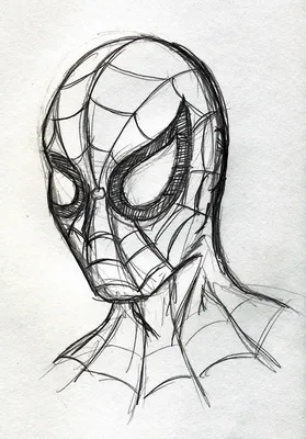 Человек паук рисунок карандашом легкий и очень просто (21 шт)