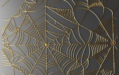 Большой паук, паутина нити, паук на…» — создано в Шедевруме
