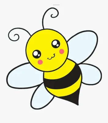 Пчелка рисунок для детей - 74 фото