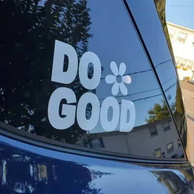 Наклейки и Переводные картинки на окна автомобиля «DO GOOD Flower» |  AliExpress