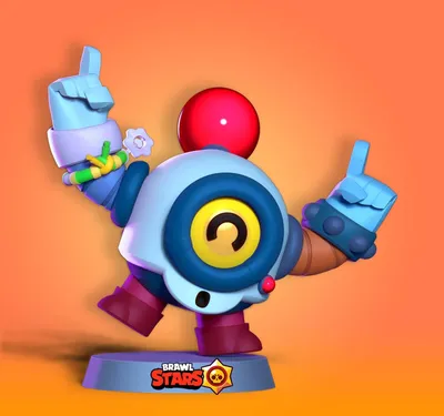 Digital artwork of a character from brawl stars on Craiyon