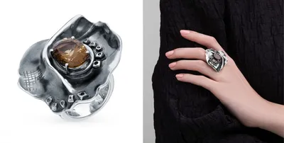 ПК-074-01 Перстень из платины с россыпью бриллиантов весом более 1 карата -  PlatinumLab
