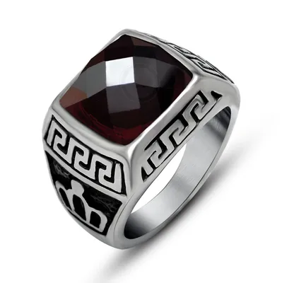 Перстень серебряный с арабской вязью – Silver Monarh