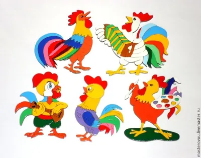 Рисунок петух для детей цветной - 54 фото