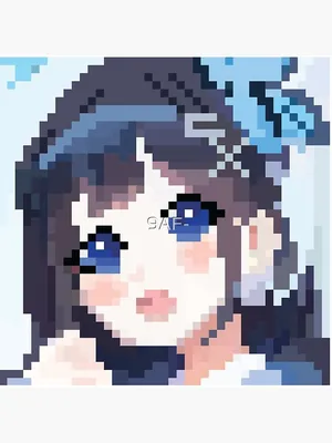 pixel art set isolated fantasy anime girl Stock Vector | Adobe Stock
