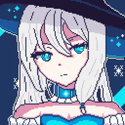 ArtStation - Anime Girl Pixel Art