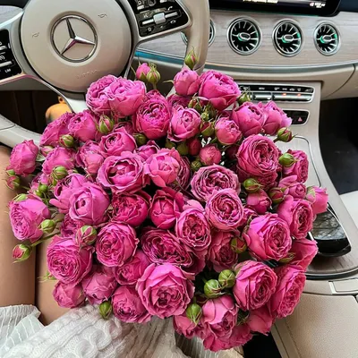 Пионовидные розовые розы от 9 шт. за 7 690 руб. | Бесплатная доставка  цветов по Москве