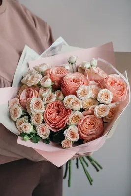 Лавандовые пионовидные розы 39 шт. – GrandBouquet.ru