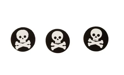 Набор Черная метка из фетра Пиратская вечеринка, 3 шт. - купить по  доступным ценам в интернет-магазине OZON (760220937)