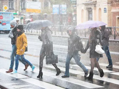 В Петербурге запечатлели северное сияние 5 марта