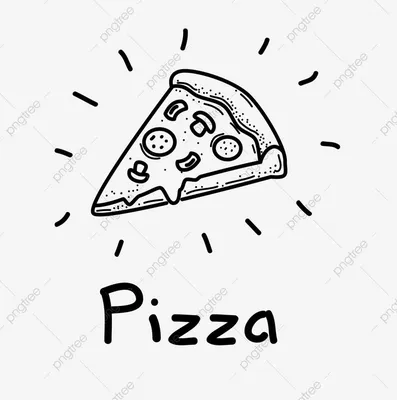 Пицца Рисунок — стоковая векторная графика и другие изображения на тему  Пицца - Пицца, Набросок, Клип-арт - iStock