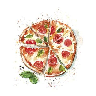 Картинки для срисовки пицца - 78 фото