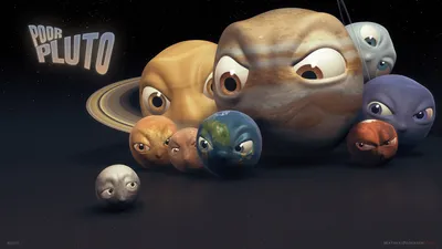 Плутон,планета в космосе, на фоне …» — создано в Шедевруме