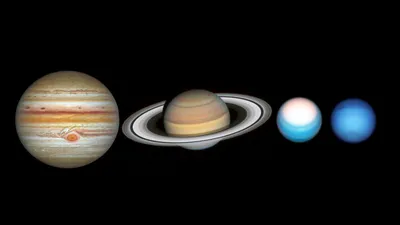 Hubble сделал великолепный «семейный портрет» планет-гигантов