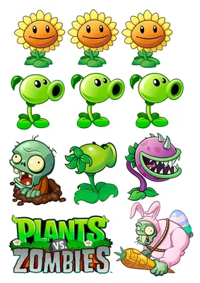 Вафельная картинка Растения против Зомби | Съедобные картинки Plants vs  Zombie | Plants vs Zombie Формат А4 (ID#1262720292), цена: 70 ₴, купить на  Prom.ua