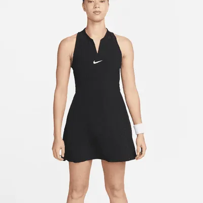 Nike Court Dri Fit Advantage Dress - Diffused Blue/White | Tennis-Point