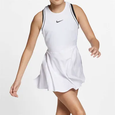 Nike Air Seamless High Neck Monogram Dress in Black | Lyst