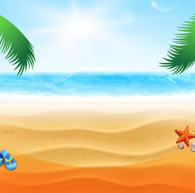 Вектор Иллюстрация Детей Играющих На Пляже И Море — стоковая векторная  графика и другие изображения на тему Пляж - Пляж, Под водой, Ребёнок -  iStock