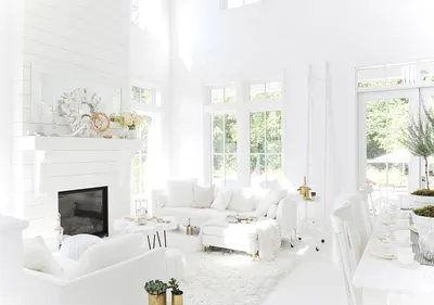 Полностью белый и невероятно уютный загородный дом в Канаде 〛 ◾ Фото ◾ Идеи  ◾ Дизайн