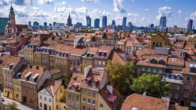 Гданьск. Самый красивый город Польши с высоты Мариацкого костёла.