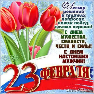 23 февраля - День защитника Отечества (поздравления и подарки)