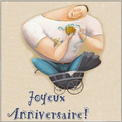 Французские открытки с днем рождения с надписями на французском языке