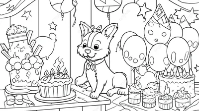 Иллюстрация 1 из 19 для Раскраска \"С днем рождения!\" | Лабиринт - книги.  Источник: Лабиринт