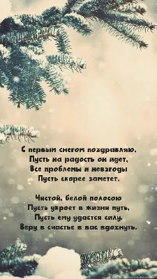 С первым днем зимы: красивые поздравления в стихах и открытках - МЕТА