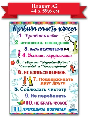 Постер (плакат) Family rules | Правила семьи – Ленбагет