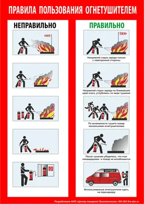 Правила пользования огнетушителем – Государственное областное казенное  учреждение «Управление по делам гражданской обороны, защите населения от  чрезвычайных ситуаций и пожарной безопасности Мурманской области»