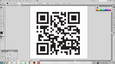 Как нарисовать QR code в иллюстраторе в ручную - YouTube