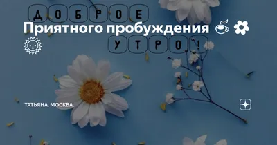 Доброе-предоброе утро! Желаю приятного пробуждения. Пусть аромат кофе  придаст… | Буся Бусинка | Дзен