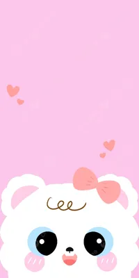Розовые мультяшные милые мобильные обои Фон Обои Изображение для бесплатной  загрузки - Pngtree