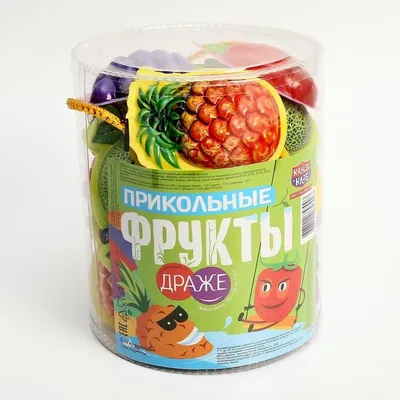Купить Сахарное драже с хрустящей начинкой \"Прикольные фрукты\" ассорти  11гр*30шт* в Оренбурге по выгодной цене