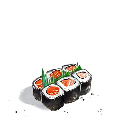 Картинки суши для срисовки - 75 фото
