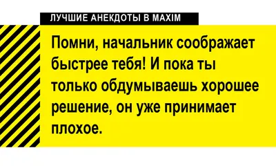 Лучшие анекдоты про начальников и боссов | MAXIM