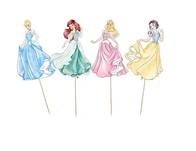 Съедобная Вафельная сахарная картинка на торт Принцессы Disney 011.  Вафельная, Сахарная бумага, Для меренги, Шокотрансферная бумага.