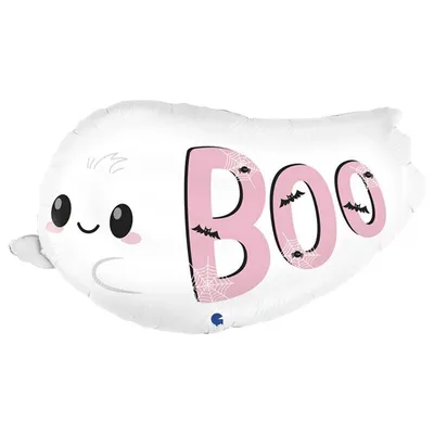 Шар фольгированный Приведение Boo, призрак Хэллоуин