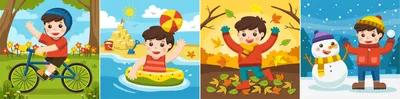 Картинки времена года для детей | Детское развитие steshka.ru wiosna |  Childhood development, Drawing for kids, Picture prompts