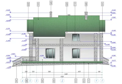 Rg5815 - Проект одноэтажного дома с террасой
