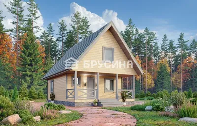 Проект дом-баня из профилированного бруса 6 на 10 в Екатеринбурге | Проект  деревянного дома П-4 - 1 419 000 рублей - Екатерем