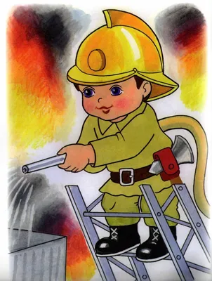 Пожарный детский рисунок - 74 фото