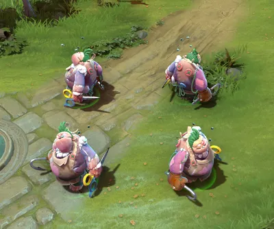 Illustration of pudge from dota 2 with his iconic hook on Craiyon