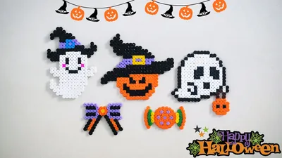 5 Halloween Ideas Using IKEA PYSSLA Fuse Beads - YouTube