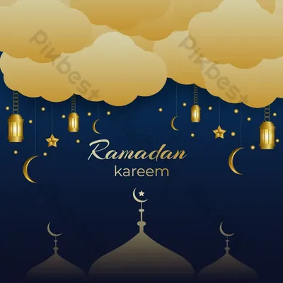 13. голубой рамадан карим на заднем плане Иллюстрация вектора - иллюстрации  насчитывающей больш, иллюстрация: 219903111