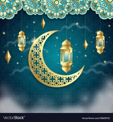 Красивые Исламские Узоры Дизайн Eid Mubrak Рамадан Карим Фестиваль  Приветствие Векторное изображение ©evrimdoga 190510254