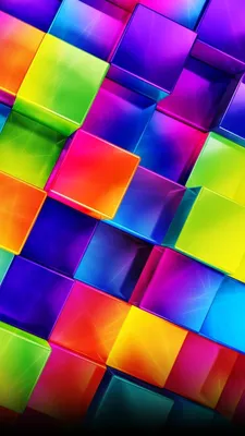 Фотообои Разноцветные грани купить на стену • Эко Обои