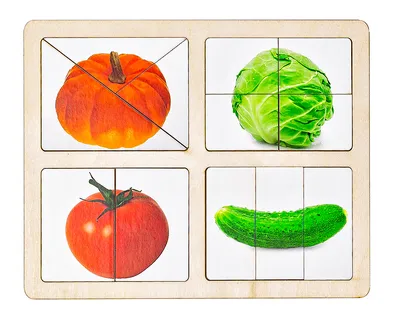 Разрезные картинки \"Овощи-1\" - Смайл Декор
