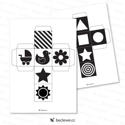 Развивающая игра для новорожденных «Черно-белые картинки», 20 карт А5  (1640256) - Купить по цене от 280.00 руб. | Интернет магазин SIMA-LAND.RU