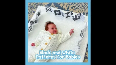 Развивающие черно-белые картинки для новорожденного